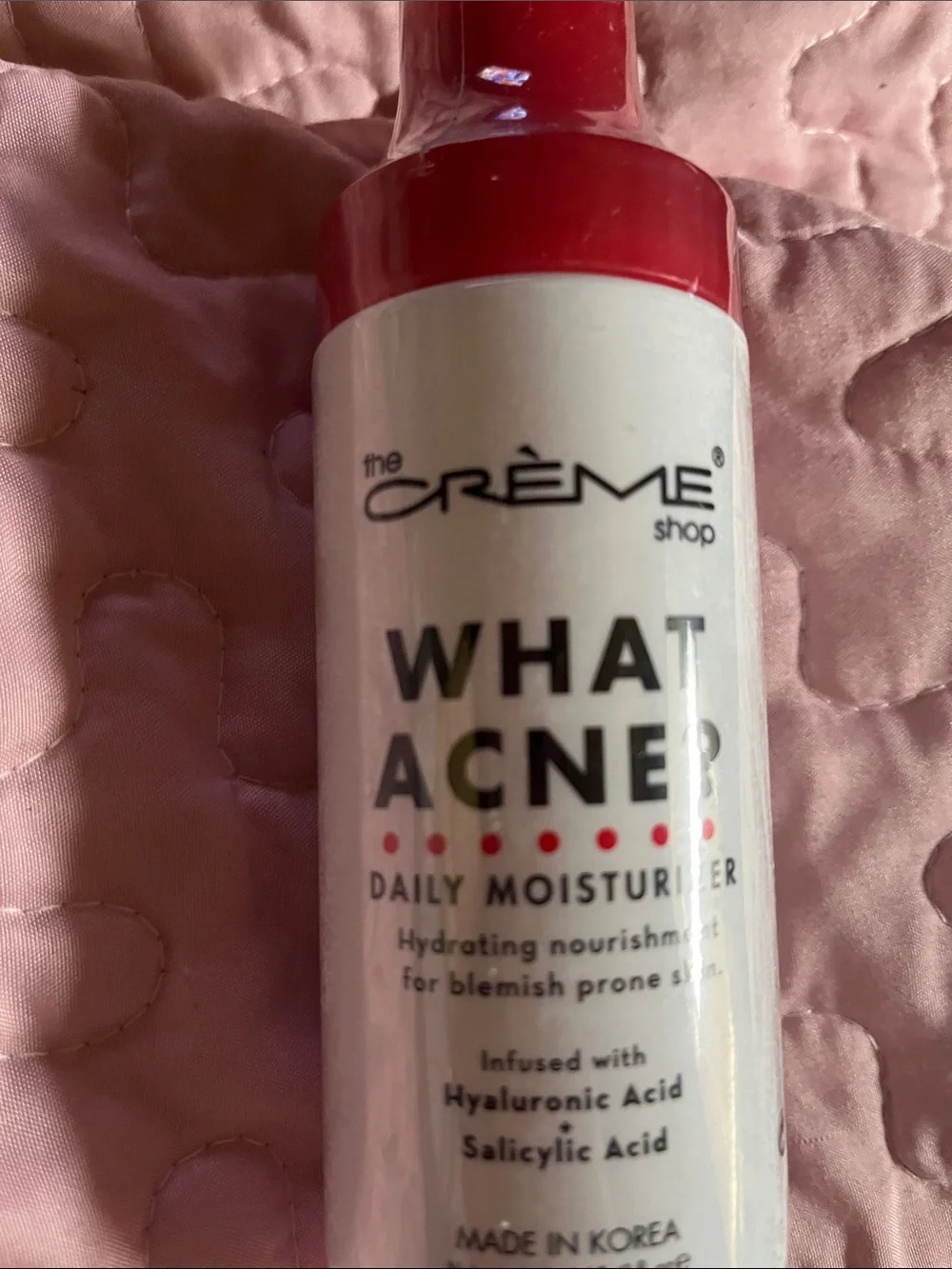 The Crème Shop What Acne? Daily Moisturizer — Red & White